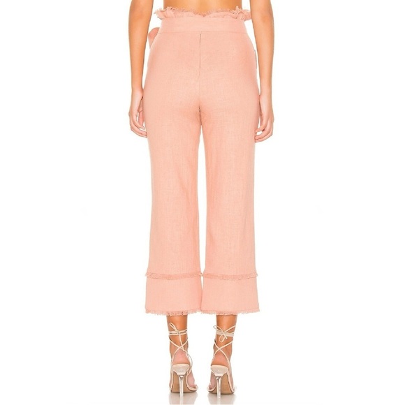 REVOLVE LOVERS & FRIENDS Annette Linen Paperbag Pant - Picture 3 of 8